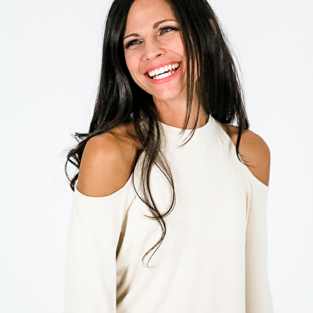 Cold shoulder top